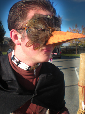 Bird-mask Closeup