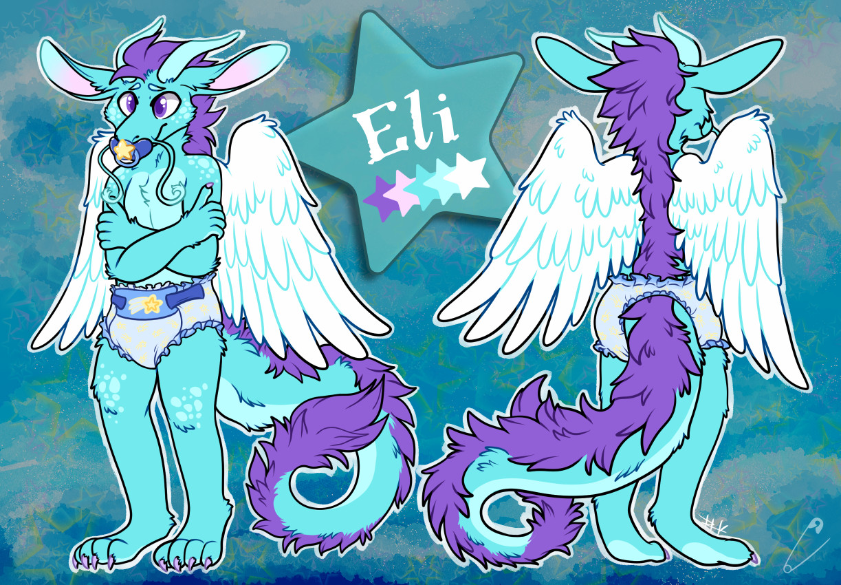 Eli Dragon Ref Sheet (ABDL Version)