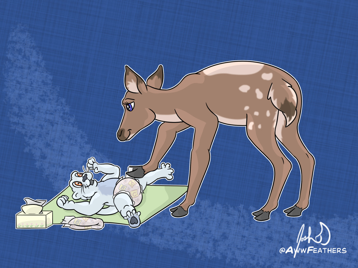 Givette and Mama Deer