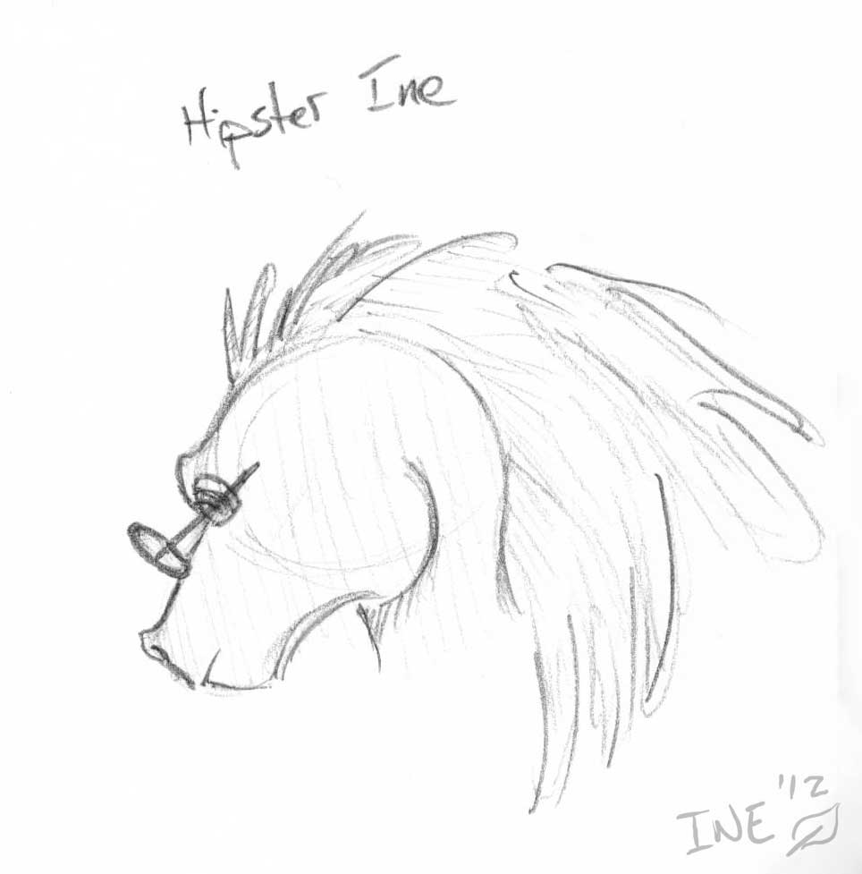 Hipster Ine Sketch