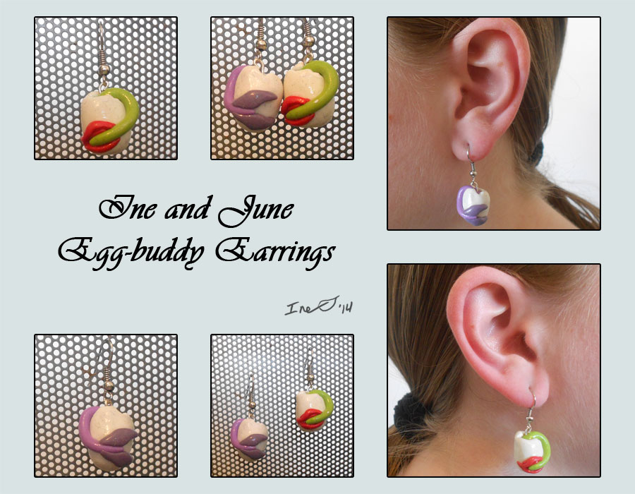 Ine and June Egg-buddy Earrings