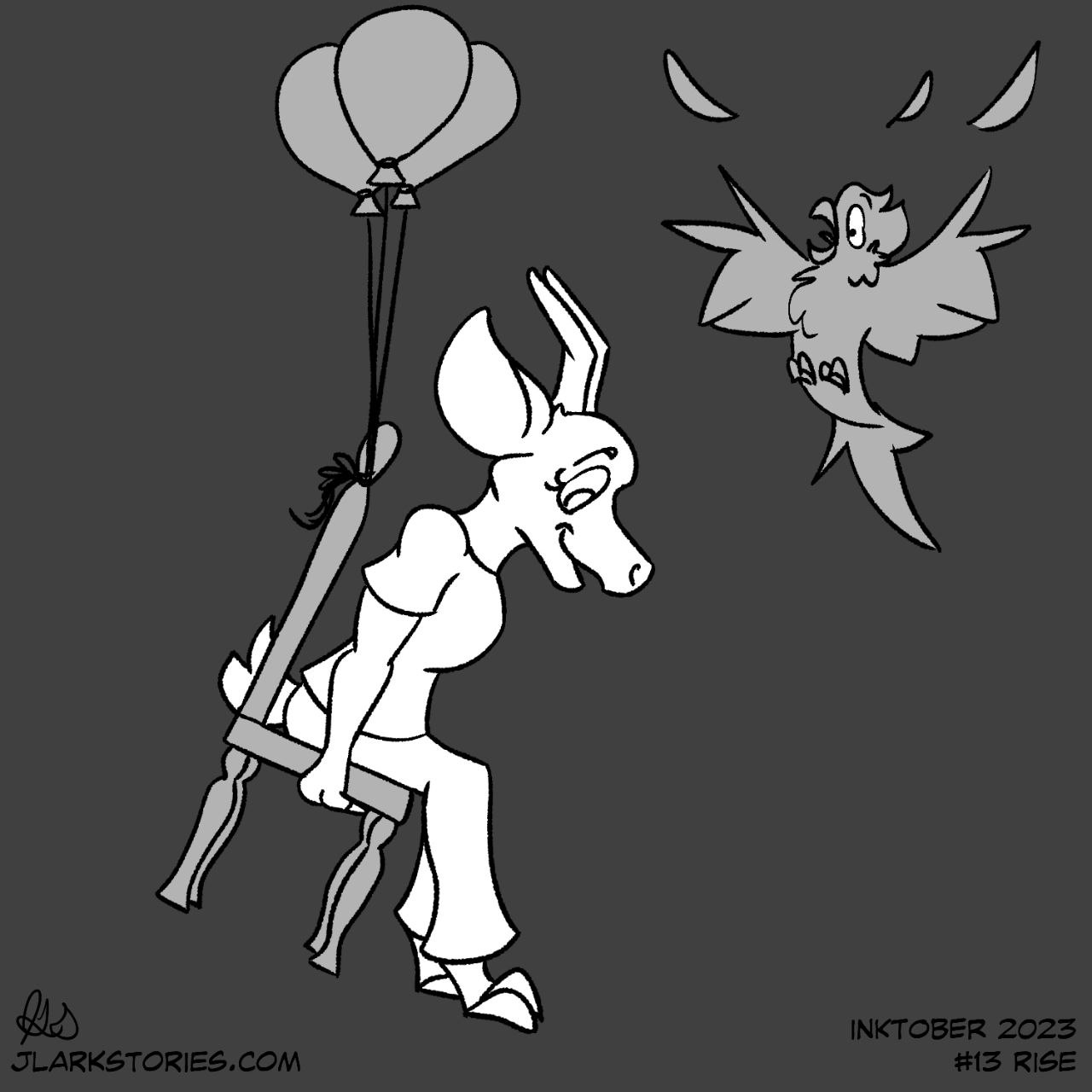 Inktober 2023 13 - Rise