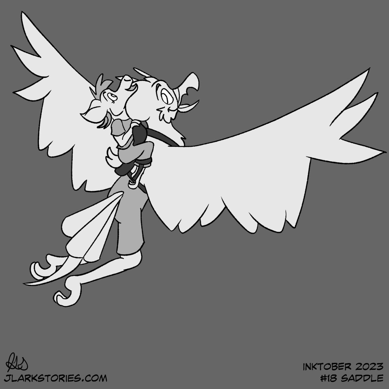 Inktober 2023 18 - Saddle