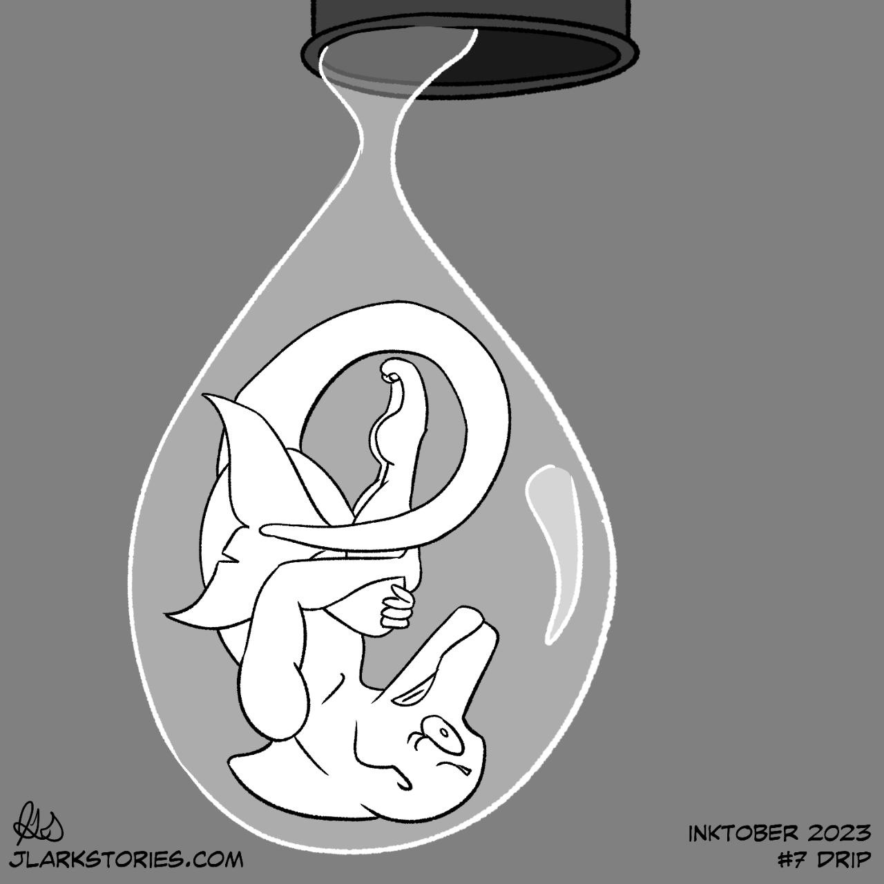 Inktober 2023 7 - Drip
