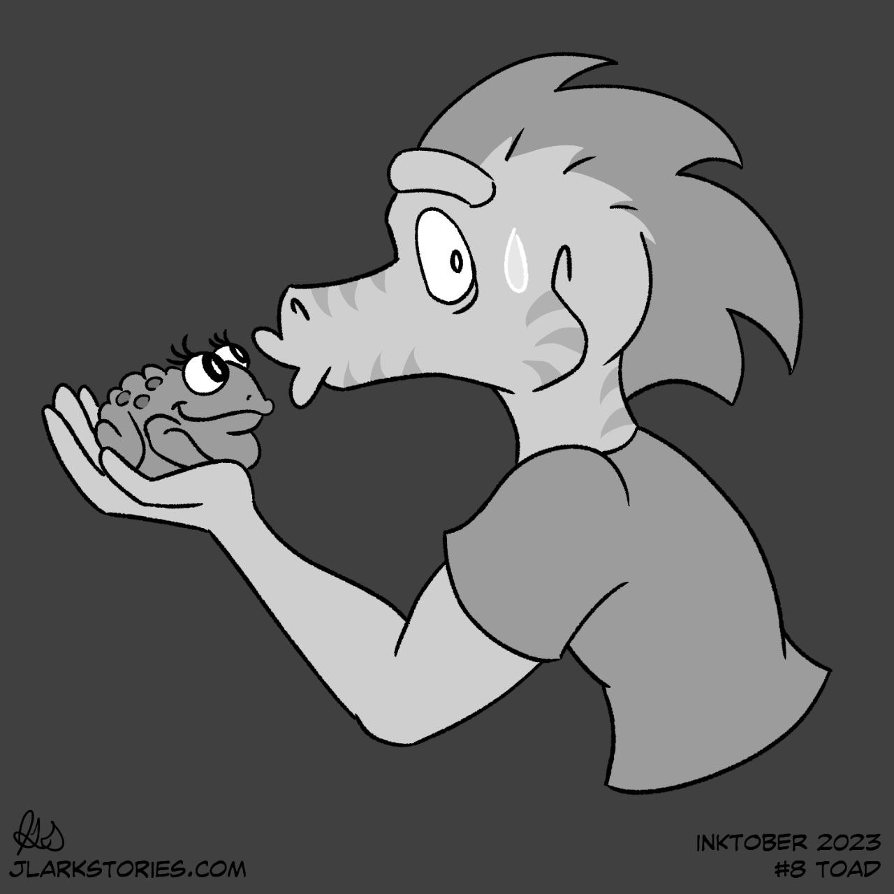Inktober 2023 8 - Toad