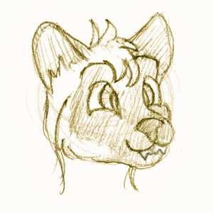 Siamese Head Sketch