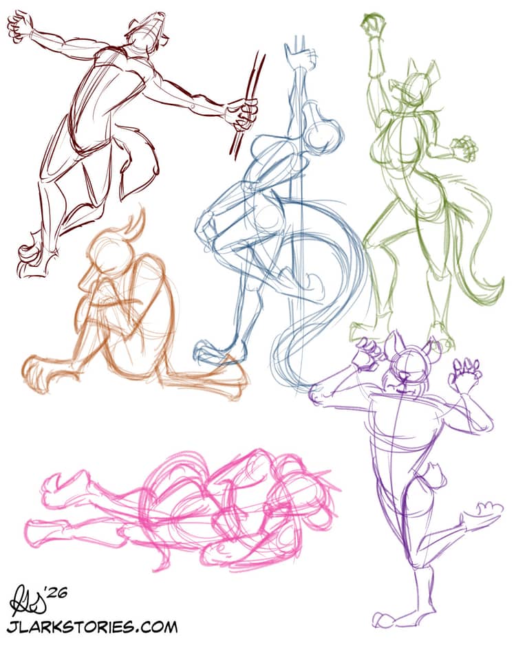 Sketchbook Page - Poses