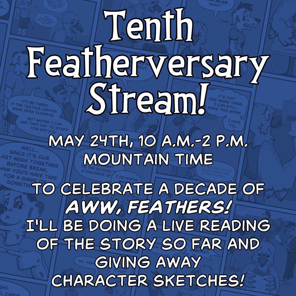 Tenth Featherversary Stream Announcement!